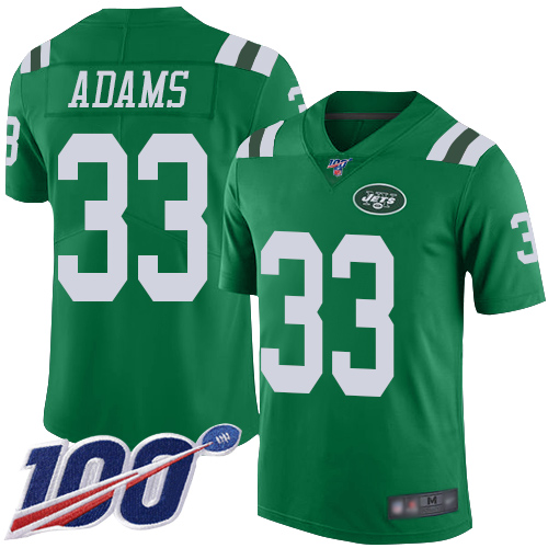 New York Jets #33 Jamal Adams Green Men's Stitched Limited Rush 100th Season Jersey Men's cheap jerseys for sale - CheapJerseys.Shop