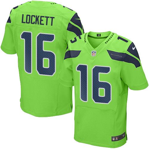 Seahawks #16 Tyler Lockett Green Men's Stitched Elite Rush Jersey cheap jerseys for sale - CheapJerseys.Shop
