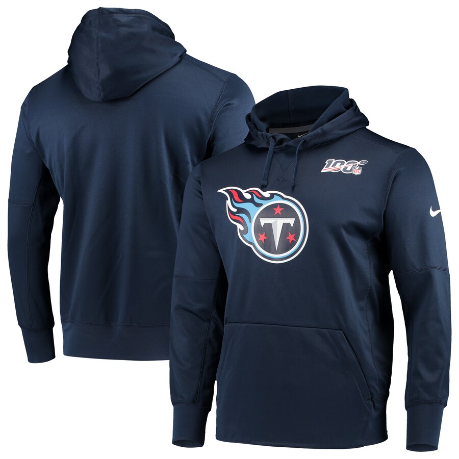 Tennessee Titans 100 Primary Logo Circuit Performance Pullover Hoodie Navy cheap jerseys for sale - CheapJerseys.Shop