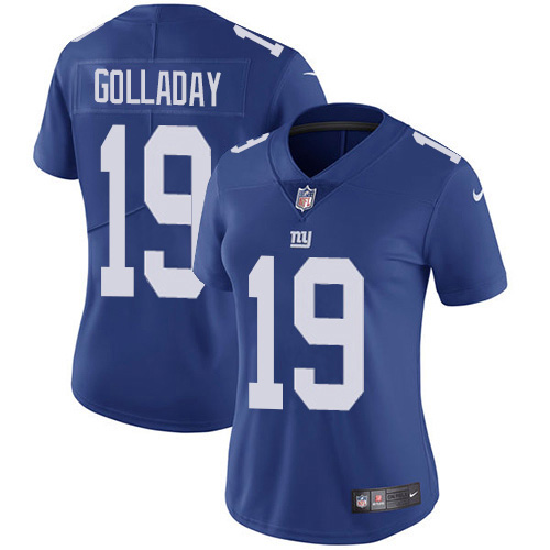 New York Giants #19 Kenny Golladay Royal Blue Team Color Women's Stitched Vapor Untouchable Limited Jersey Womens cheap jerseys for sale - CheapJerseys.Shop