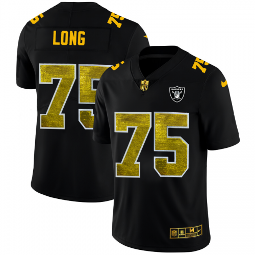 Las Vegas Las Vegas Raiders #75 Howie Long Men's Black Golden Sequin Vapor Limited Jersey Men's cheap jerseys for sale - CheapJerseys.Shop