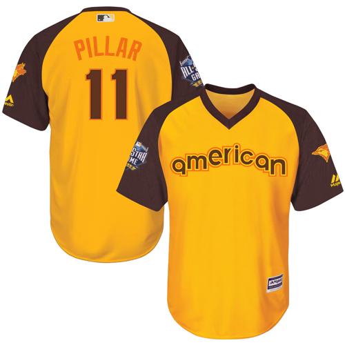 Toronto Blue Jays #11 Kevin Pillar Gold 2016 All-Star American League Stitched Youth Jersey Youth cheap jerseys for sale - CheapJerseys.Shop