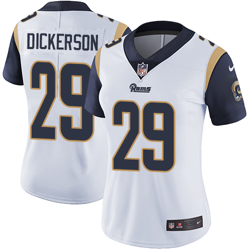 Rams #29 Eric Dickerson White Women's Stitched Vapor Untouchable Limited Jersey cheap jerseys for sale - CheapJerseys.Shop