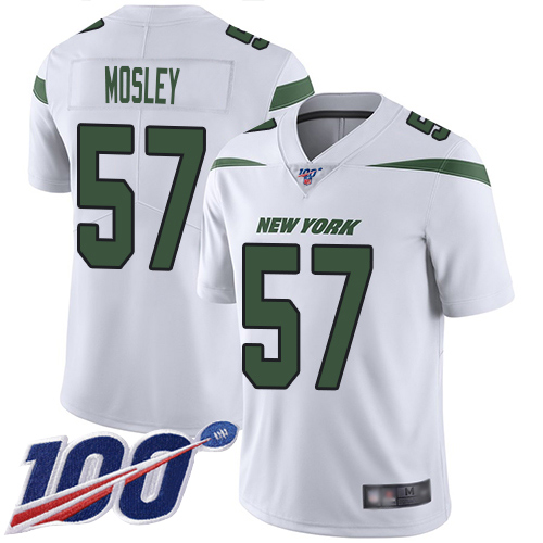 Jets #57 C.J. Mosley White Men's Stitched 100th Season Vapor Limited Jersey cheap jerseys for sale - CheapJerseys.Shop