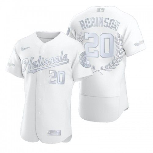 Washington Washington Nationals #20 Frank Robinson Men's Platinum MVP Limited Player Edition Jersey Men's cheap jerseys for sale - CheapJerseys.Shop