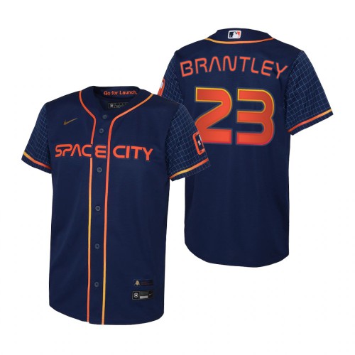 Houston Houston Astros #23 Michael Brantley Navy Youth 2022 City Connect Replica Jersey Youth cheap jerseys for sale - CheapJerseys.Shop