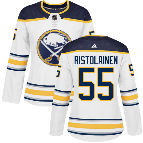 Buffalo Sabres #55 Rasmus Ristolainen White Road Authentic Women's Stitched Jersey Womens cheap jerseys for sale - CheapJerseys.Shop