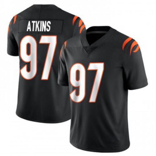 Cincinnati Bengals #97 Geno Atkins Black Vapor Limited Jersey Men's cheap jerseys for sale - CheapJerseys.Shop