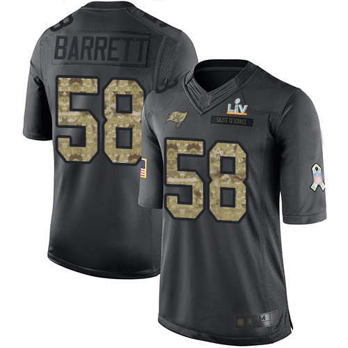 Tampa Bay Buccaneers #58 Shaquil Barrett Black Youth Super Bowl LV Bound Stitched Limited 2016 Salute to Service Jersey Youth cheap jerseys for sale - CheapJerseys.Shop
