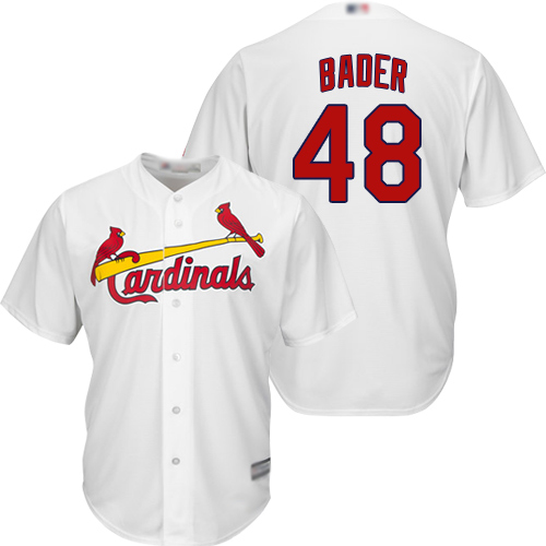 St.Louis Cardinals #48 Harrison Bader White Cool Base Stitched Youth Jersey Youth cheap jerseys for sale - CheapJerseys.Shop