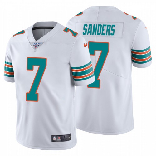 Miami Dolphins #7 Jason Sanders White Alternate Men's Stitched 100th Season Vapor Untouchable Limited Jersey Men's cheap jerseys for sale - CheapJerseys.Shop