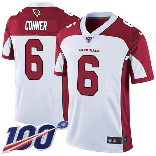 Cardinals #6 James Conner White Men's Stitched 100th Season Vapor Limited Jersey cheap jerseys for sale - CheapJerseys.Shop
