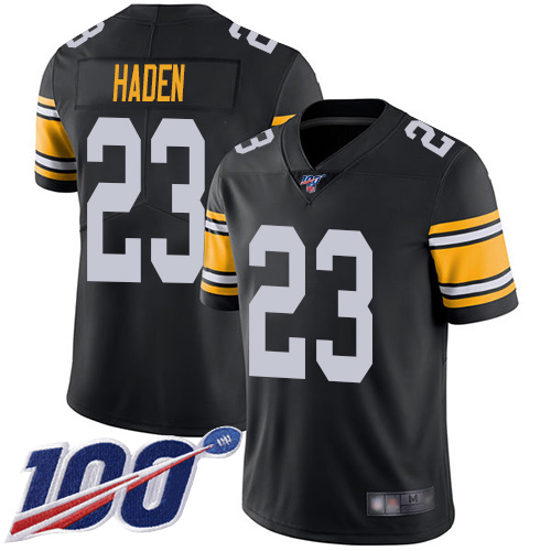 Pittsburgh Steelers #23 Joe Haden Black Alternate Men's Stitched 100th Season Vapor Limited Jersey Men's cheap jerseys for sale - CheapJerseys.Shop