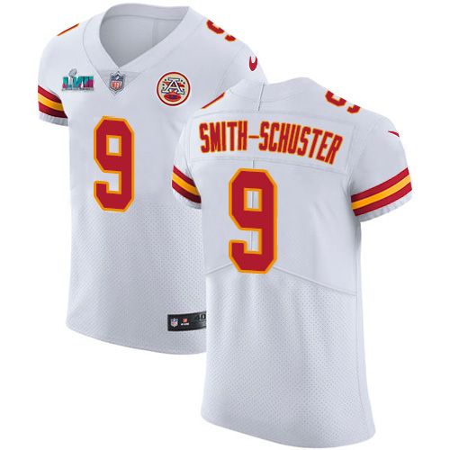 Chiefs #9 JuJu Smith-Schuster White Super Bowl LVII Patch Men's Stitched Vapor Untouchable Elite Jersey cheap jerseys for sale - CheapJerseys.Shop