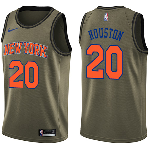 New York Knicks #20 Allan Houston Green Salute to Service Youth Swingman Jersey Youth cheap jerseys for sale - CheapJerseys.Shop