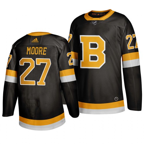 Boston Boston Bruins #27 John Moore Black 2019-20 Authentic Third Stitched Jersey Men's cheap jerseys for sale - CheapJerseys.Shop