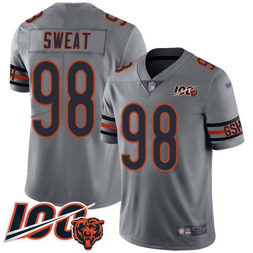Bears #98 Montez Sweat Silver Youth Stitched Limited Inverted Legend 100th Season Jersey cheap jerseys for sale - CheapJerseys.Shop