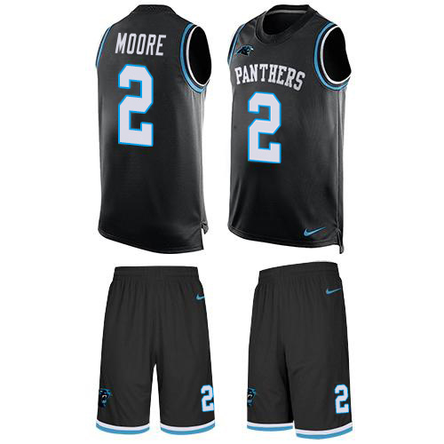 Panthers #2 DJ Moore Black Team Color Men's Stitched Limited Tank Top Suit Jersey cheap jerseys for sale - CheapJerseys.Shop