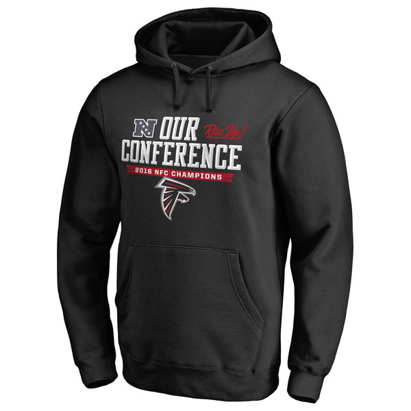 Men's Atlanta Falcons Pro Line By Fanatics Branded Black 2016 NFC Conference Champions Big & Tall Our Conference Pullover Hoodie cheap jerseys for sale - CheapJerseys.Shop