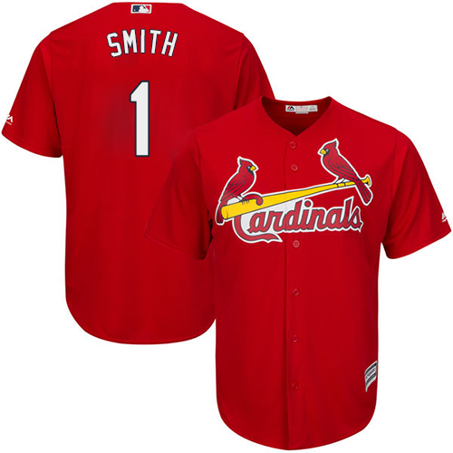 St.Louis Cardinals #1 Ozzie Smith Red Cool Base Stitched Youth Jersey Youth cheap jerseys for sale - CheapJerseys.Shop