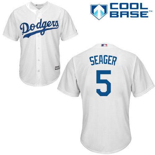 Los Angeles Dodgers #5 Corey Seager White Cool Base Stitched Youth Jersey Youth cheap jerseys for sale - CheapJerseys.Shop