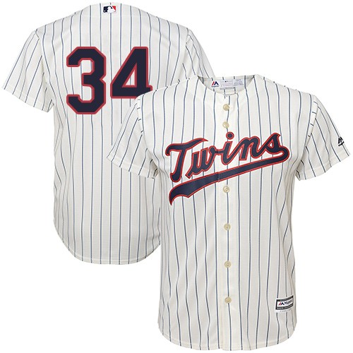 Minnesota Twins #34 Kirby Puckett Cream Strip Cool Base Stitched Youth Jersey Youth cheap jerseys for sale - CheapJerseys.Shop