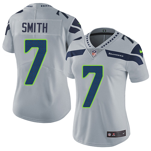 Seahawks #7 Geno Smith Grey Alternate Women's Stitched Vapor Untouchable Limited Jersey cheap jerseys for sale - CheapJerseys.Shop