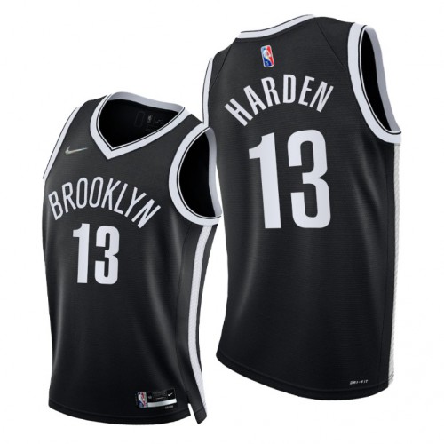 Brooklyn Nets #13 James Harden Womens 2021-22 75th Diamond Anniversary Jersey Black Womens cheap jerseys for sale - CheapJerseys.Shop