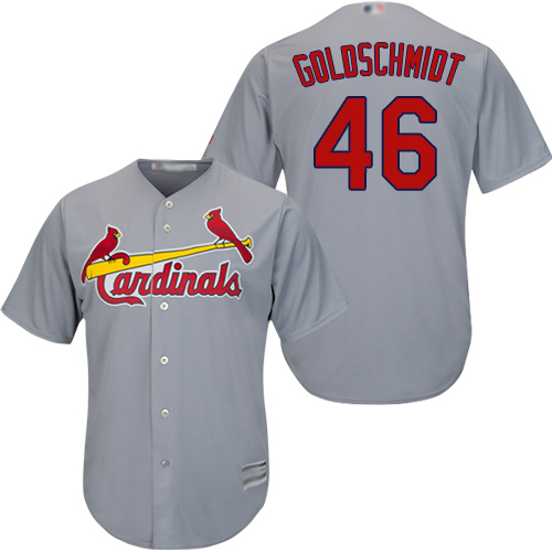 St.Louis Cardinals #46 Paul Goldschmidt Grey New Cool Base Stitched Jersey Men's cheap jerseys for sale - CheapJerseys.Shop