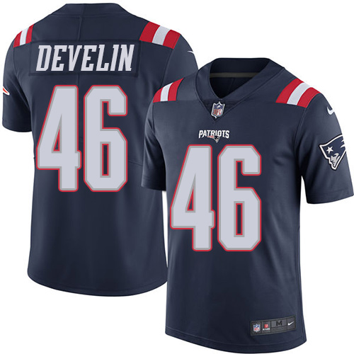 New England Patriots #46 James Develin Navy Blue Men's Stitched Limited Rush Jersey Men's cheap jerseys for sale - CheapJerseys.Shop