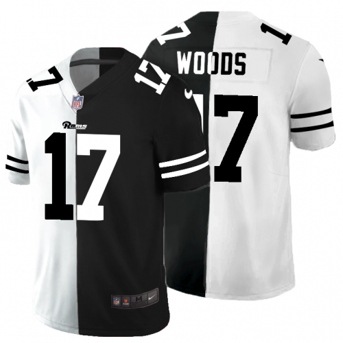 Los Angeles Los Angeles Rams #17 Robert Woods Men's Black V White Peace Split Vapor Untouchable Limited Jersey Men's cheap jerseys for sale - CheapJerseys.Shop