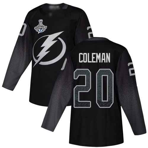 Tampa Bay Lightning #20 Blake Coleman Black Alternate Authentic 2020 Stanley Cup Champions Stitched Jersey Men's cheap jerseys for sale - CheapJerseys.Shop