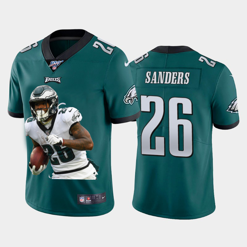 Philadelphia Eagles #26 Miles Sanders Team Hero 1 Vapor Limited 100 Jersey Green cheap jerseys for sale - CheapJerseys.Shop
