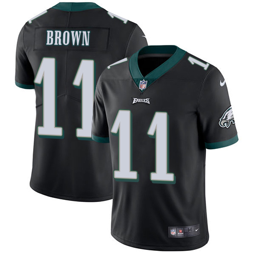 Eagles #11 A.J. Brown Black Alternate Youth Stitched Vapor Untouchable Limited Jersey cheap jerseys for sale - CheapJerseys.Shop