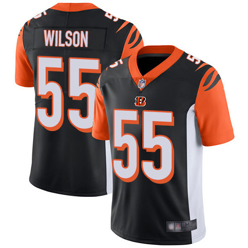 Cincinnati Bengals #55 Logan Wilson Black Team Color Men's Stitched Vapor Untouchable Limited Jersey Men's cheap jerseys for sale - CheapJerseys.Shop