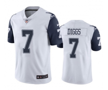Men's Womens Youth Kids Dallas Cowboys #7 Trevon Diggs White Stitched Limited Rush Jersey cheap jerseys for sale - CheapJerseys.Shop