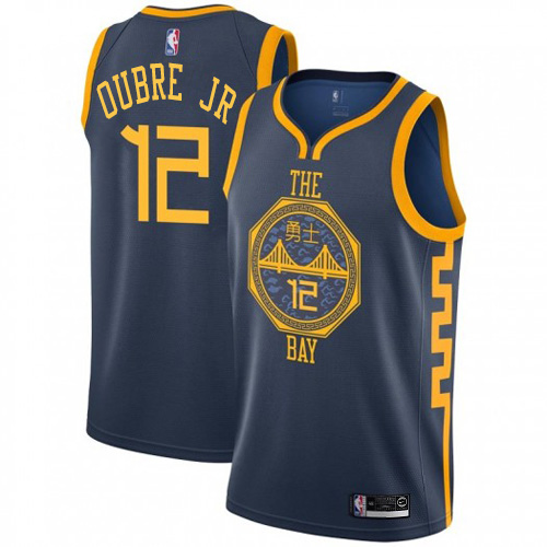 Golden State Warriors #12 Kelly Oubre Jr Navy Swingman City Edition 2018/19 Jersey Mens cheap jerseys for sale - CheapJerseys.Shop