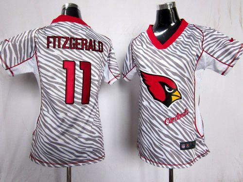 Cardinals #11 Larry Fitzgerald Zebra Women's Stitched Elite Jersey cheap jerseys for sale - CheapJerseys.Shop