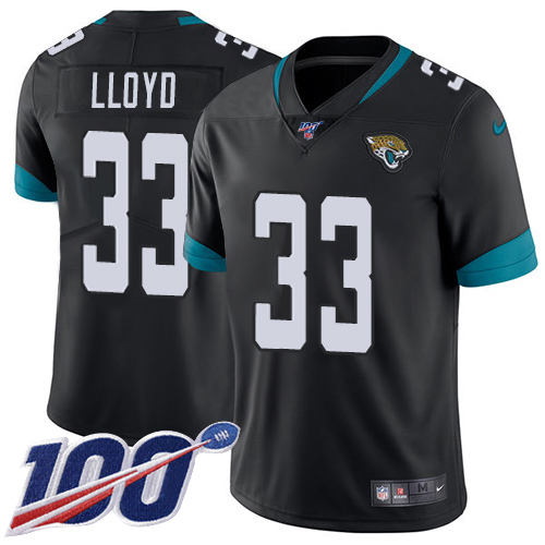 Jaguars #33 Devin Lloyd Black Team Color Youth Stitched 100th Season Vapor Limited Jersey cheap jerseys for sale - CheapJerseys.Shop