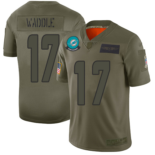 Dolphins #17 Jaylen Waddle Camo Men's Stitched Limited 2019 Salute To Service Jersey cheap jerseys for sale - CheapJerseys.Shop
