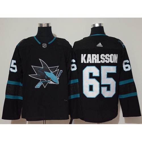 San Jose Sharks #65 Erik Karlsson Black Alternate Authentic Stitched Jersey Men's cheap jerseys for sale - CheapJerseys.Shop