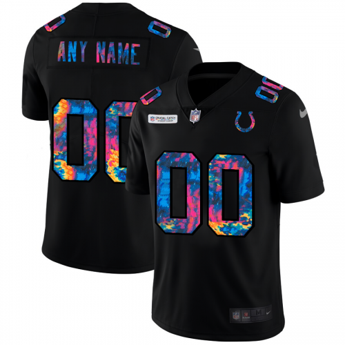 Indianapolis Colts Custom Men's Multi-Color Black 2020 Crucial Catch Vapor Untouchable Limited Jersey cheap jerseys for sale - CheapJerseys.Shop