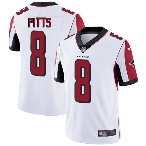 Falcons #8 Kyle Pitts White Men's Stitched Vapor Untouchable Limited Jersey cheap jerseys for sale - CheapJerseys.Shop