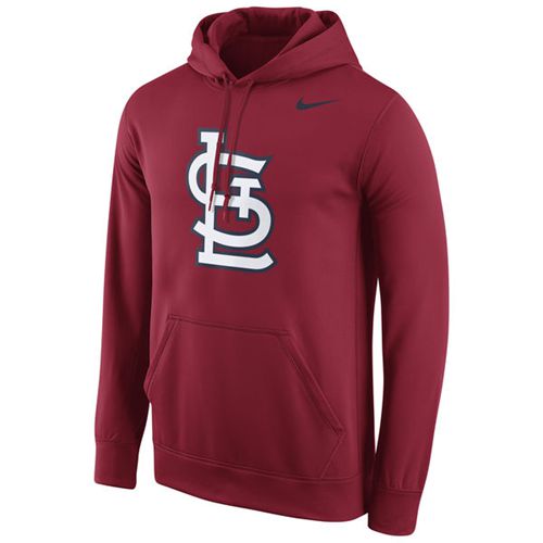 St.Louis Cardinals Logo Performance Pullover Red Hoodie cheap jerseys for sale - CheapJerseys.Shop