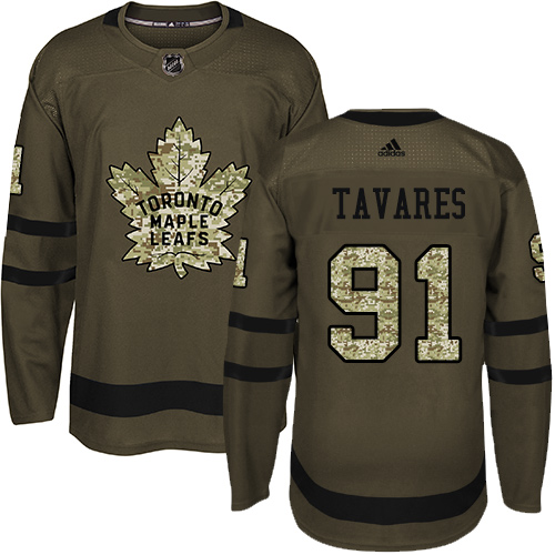 Maple Toronto Maple Leafs #91 John Tavares Green Salute to Service Stitched Jersey Men's cheap jerseys for sale - CheapJerseys.Shop