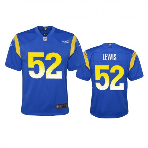 Los Angeles Los Angeles Rams #52 Terrell Lewis Youth Game Jersey - Royal Youth cheap jerseys for sale - CheapJerseys.Shop