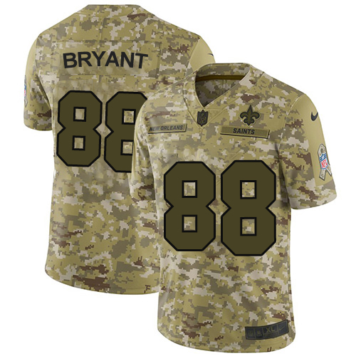 New Orleans Saints #88 Dez Bryant Camo Men's Stitched Limited 2018 Salute To Service Jersey Men's cheap jerseys for sale - CheapJerseys.Shop