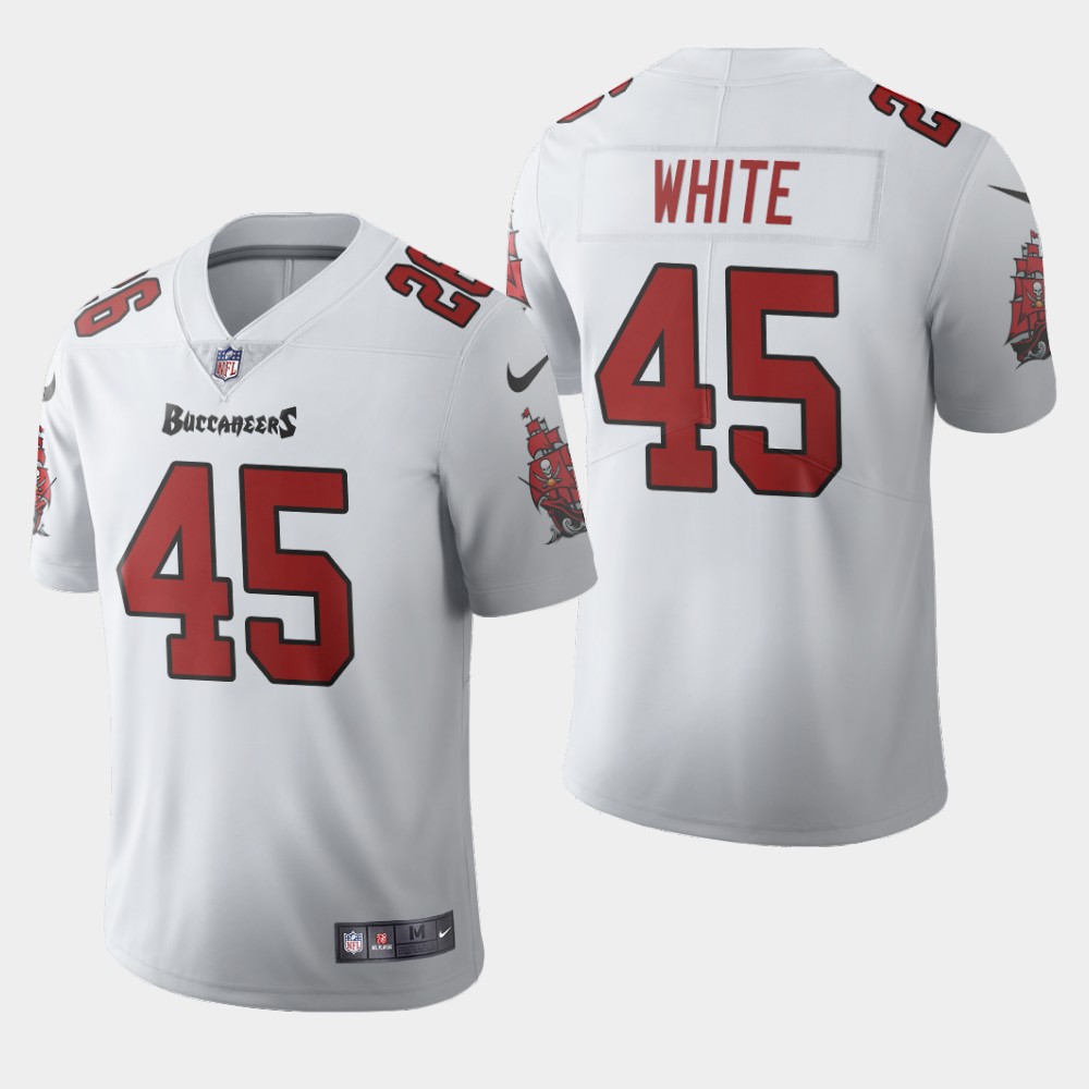 Tampa Bay Buccaneers #45 Devin White White Men's 2020 Vapor Limited Jersey cheap jerseys for sale - CheapJerseys.Shop