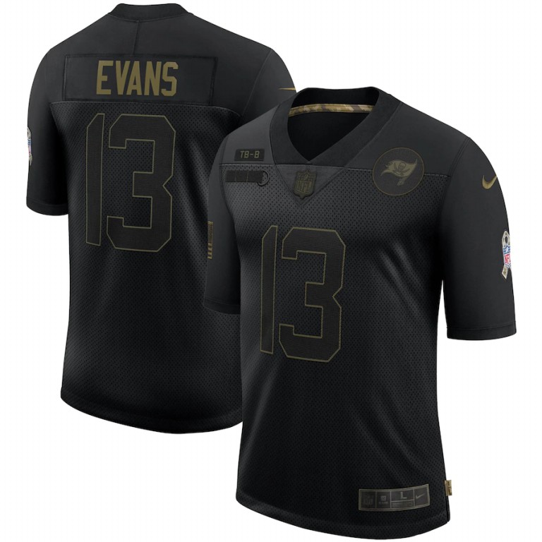 Tampa Bay Buccaneers #13 Mike Evans 2020 Salute To Service Limited Jersey Black cheap jerseys for sale - CheapJerseys.Shop
