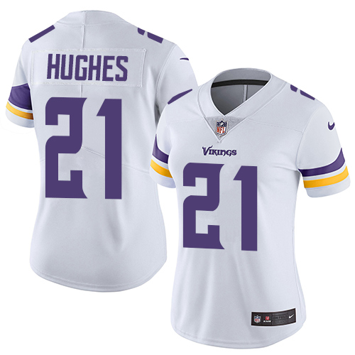 Minnesota Vikings #21 Mike Hughes White Women's Stitched Vapor Untouchable Limited Jersey Womens cheap jerseys for sale - CheapJerseys.Shop
